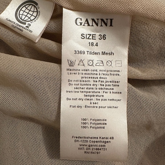 Ganni Leopard Tilden Long Sleeve Maxi Dress Sz 36 Small - Picture 12 of 14